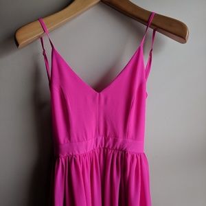 Hot pink maxi dress